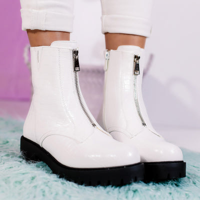 Дамски боти Cecily - White