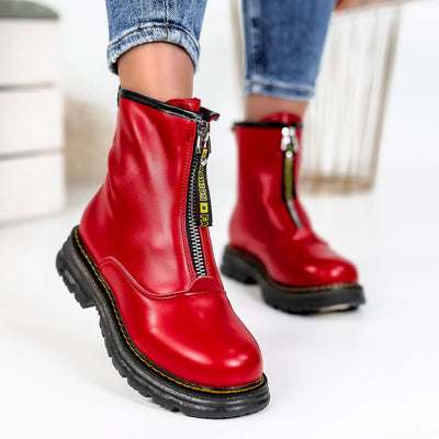 Дамски боти Elina - Red