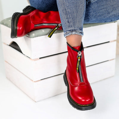 Дамски боти Elina - Red