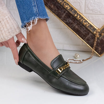 Дамски обувки Esma - Olive
