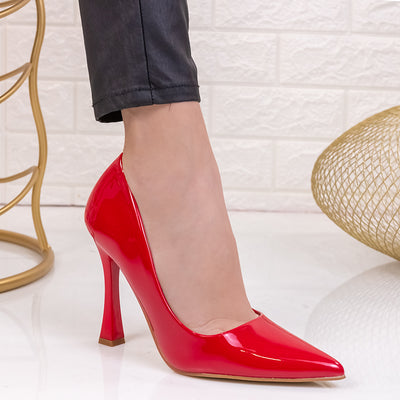 Дамски обувки на ток Almira - Red