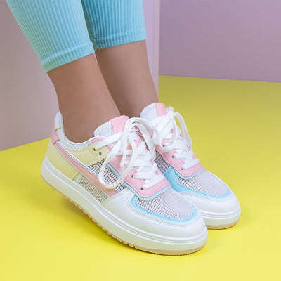 Дамски кецове Avana - White/Pink