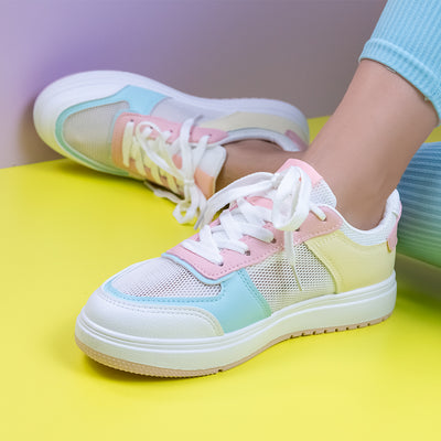 Дамски кецове Avana - White/Pink