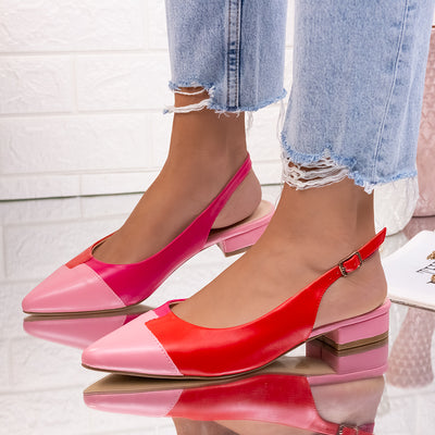 Дамски обувки на ток Laury - Pink