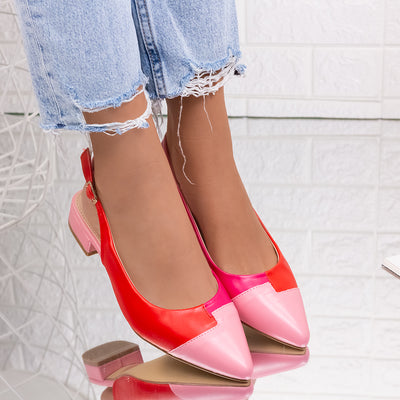 Дамски обувки на ток Laury - Pink