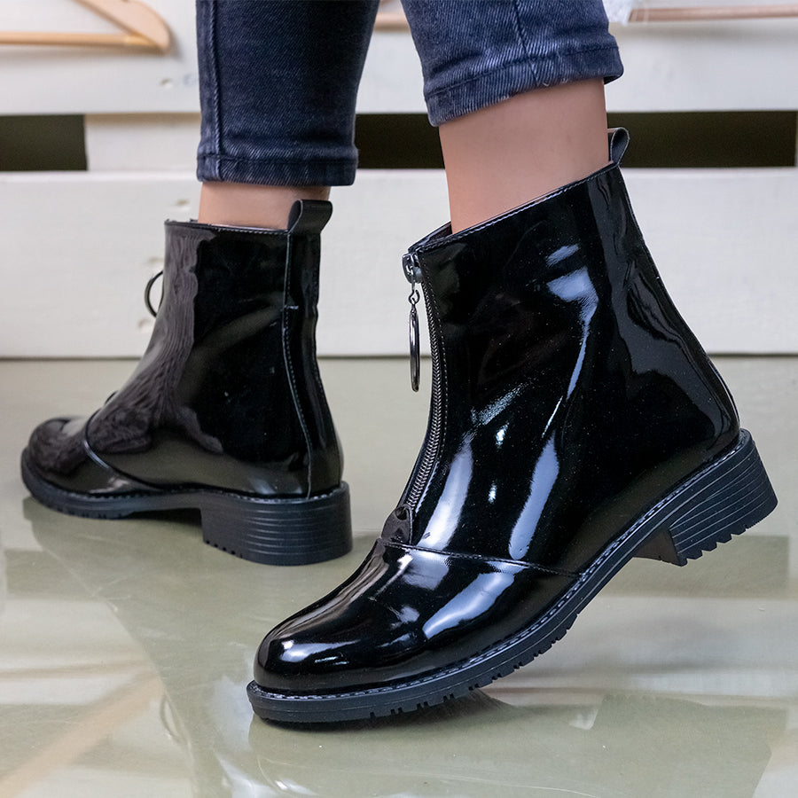 Дамски боти Kamea - Black Leather