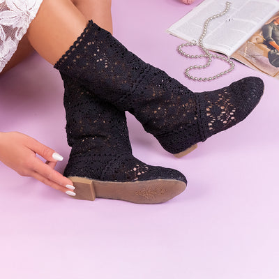 Дамски летни ботуши Anora - Black