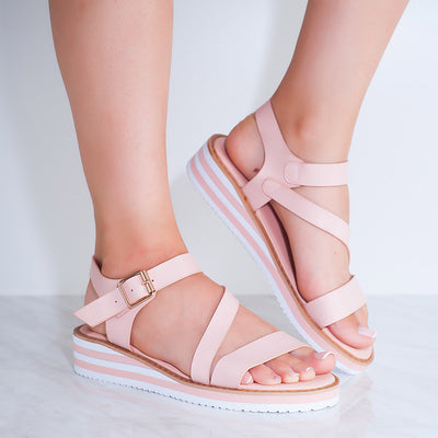 Дамски сандали Otilia - Pink