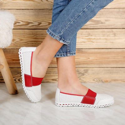 Дамски обувки Netty - White Red