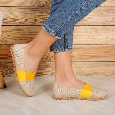 Дамски обувки Netty - Beige Yellow