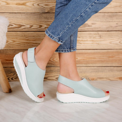 Дамски сандали на платформа Cheri –  Blue