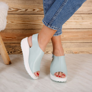 Дамски сандали на платформа Cheri –  Blue