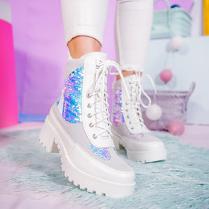Дамски боти Nikena - White