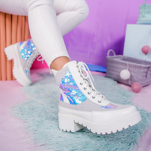 Дамски боти Nikena - White