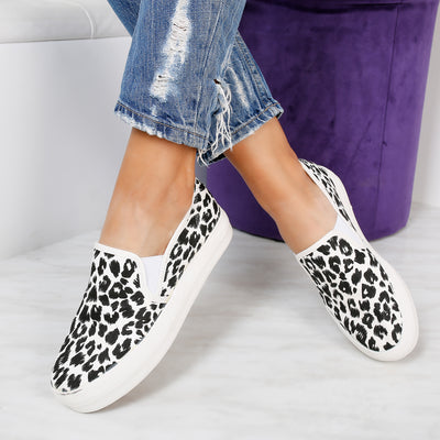 Дамски гуменки Leana - White Leopard