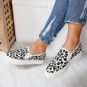 Дамски гуменки Leana - White Leopard