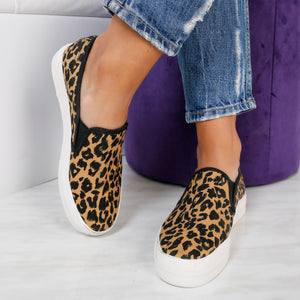 Дамски гуменки Leana - Brown Leopard