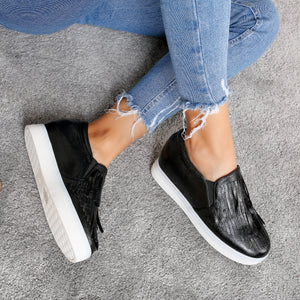 Дамски кецове  на платформа Talora - Black