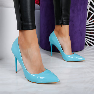 Обувки с ток Adelaida - Saphire Blue