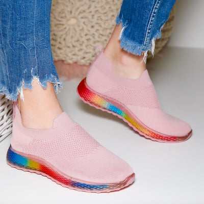 Дамски маратонки Shery - Pink