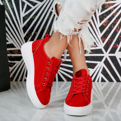 Дамски кецове Adella - Red