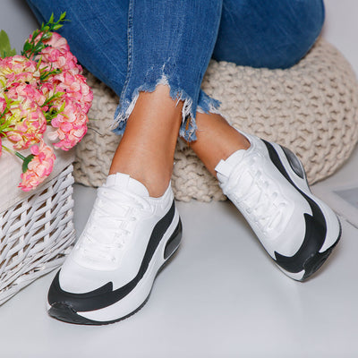 Дамски маратонки Armanda - White/Black