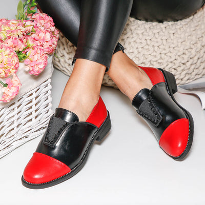 Дамски обувки Vasya - Red/Black