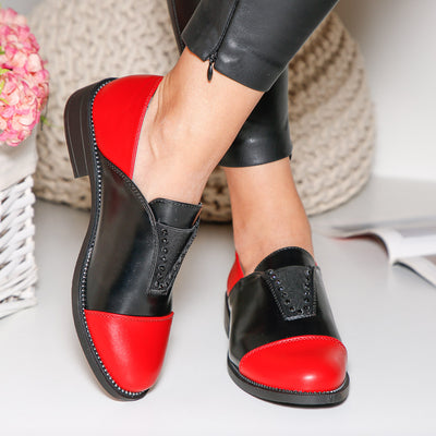 Дамски обувки Vasya - Red/Black