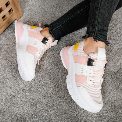 Дамски маратонки Averi - White/Pink