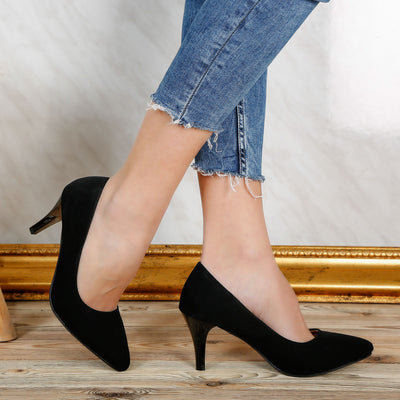 Дамски обувки на ток Erica - black