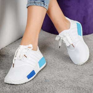 Дамски маратонки Vega - White/Blue