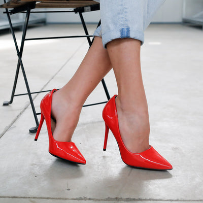 Дамски обувки на ток Maria - Red
