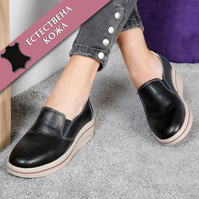 Дамски обувки на платформа Abriele - Black
