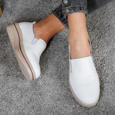 Дамски обувки на платформа Abriele - White