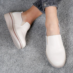 Дамски обувки на платформа Abriele - Beige