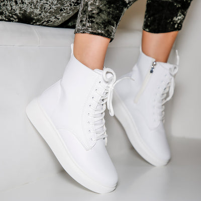 Дамски кецове Helia - White