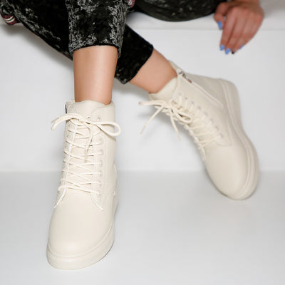 Дамски кецове Helia - Beige