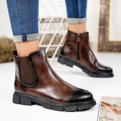 Дамски боти Danny - Brown