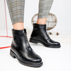 Дамски боти  Presy - Black Leather