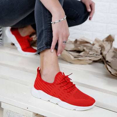 Дамски маратонки Zoe - RED