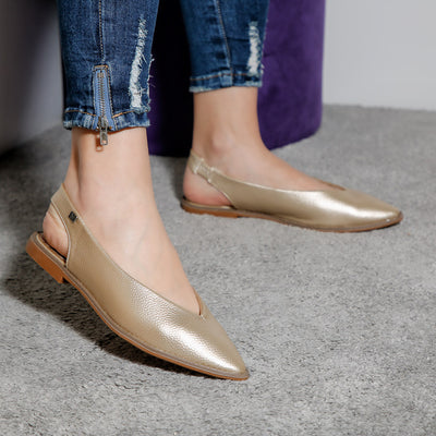 Дамски обувки на ток Feria - Gold