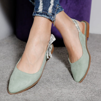 Дамски обувки с ток Tivena - Green