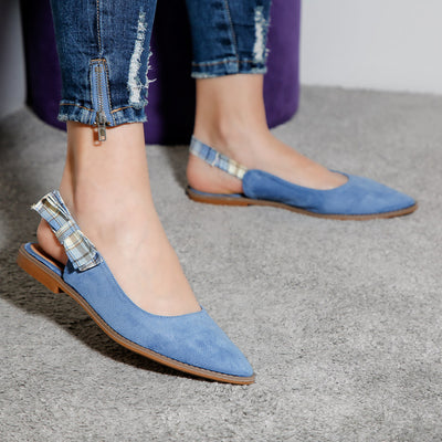 Дамски обувки с ток Tivena - Blue