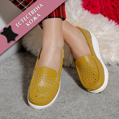 Дамски обувки Larissa - Yellow