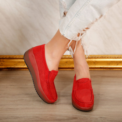 Дамски обувки Jackie  – Red
