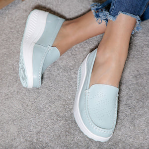 Дамски обувки на платформа Deana - Light Blue