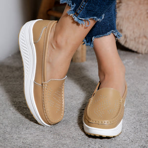Дамски обувки на платформа Deana - Beige
