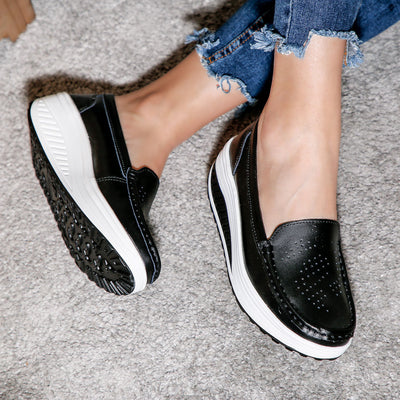 Дамски обувки на платформа Deana - Black