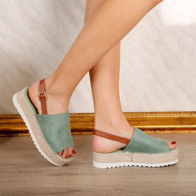 Дамски сандали Lotta  – Green