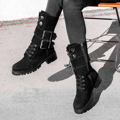 Дамски боти Alania - Black. Подходящи за ежедневието.